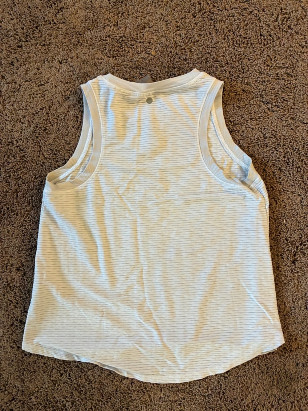 Calia White Ribbed Mesh Performance Tank - Picture 4 of 5